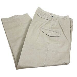 Dockers 36x34 Stain Defender Khaki Cargo Pants Teflon 100% Cotton EUC